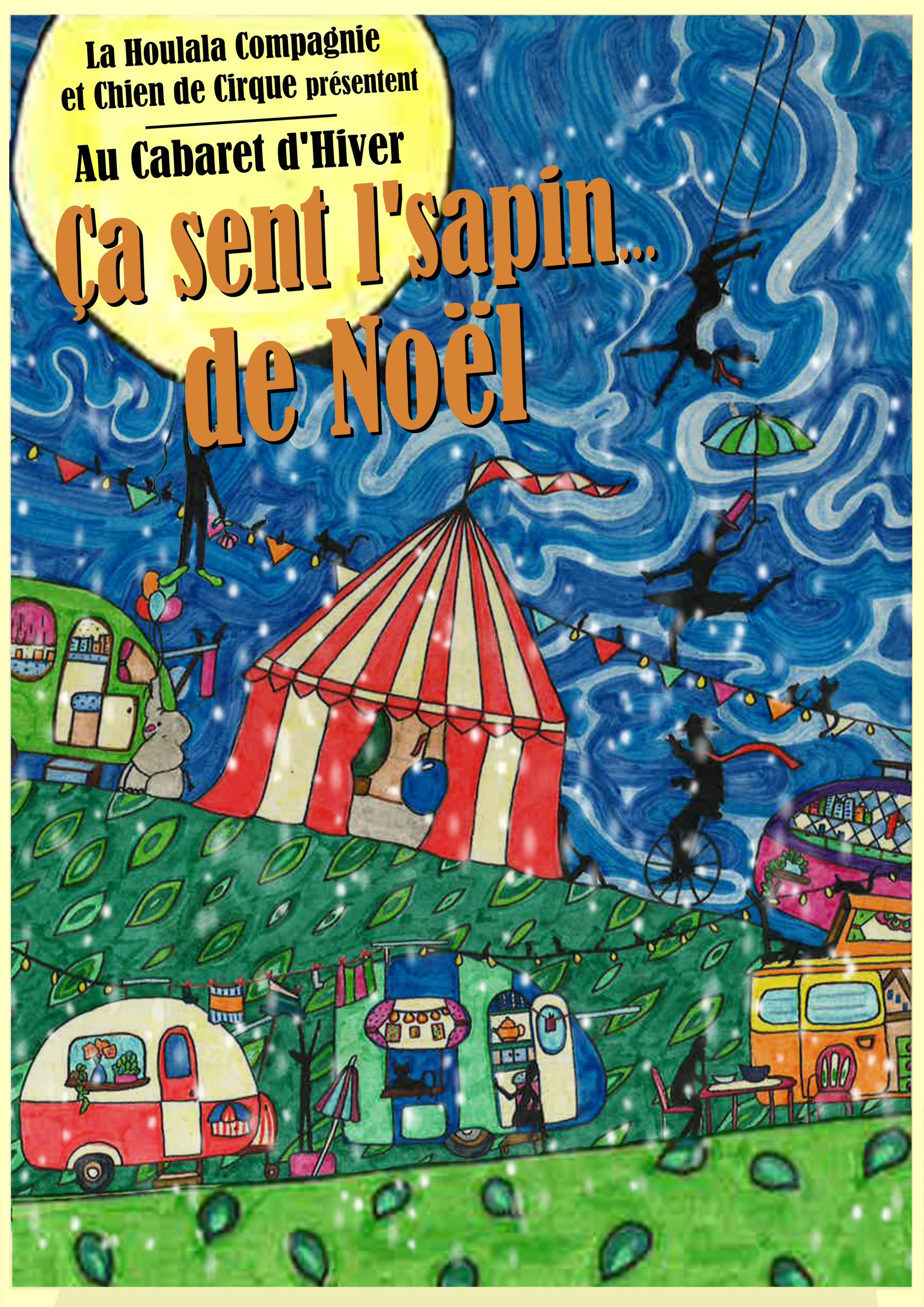 Affiche Ça Sent l'Sapin de Noël A3